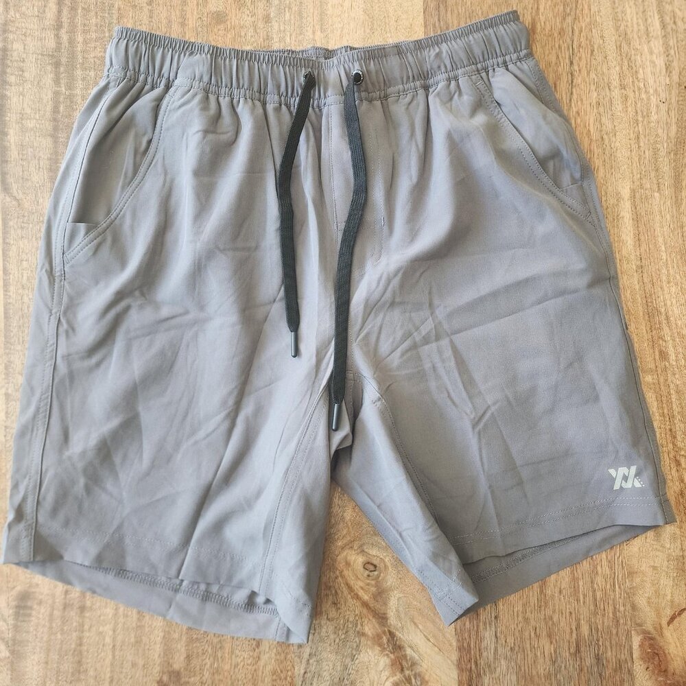 Dixxon Athletic Shorts Mens Small Charcoal The Brad Lined Drawstring Zip Pocket